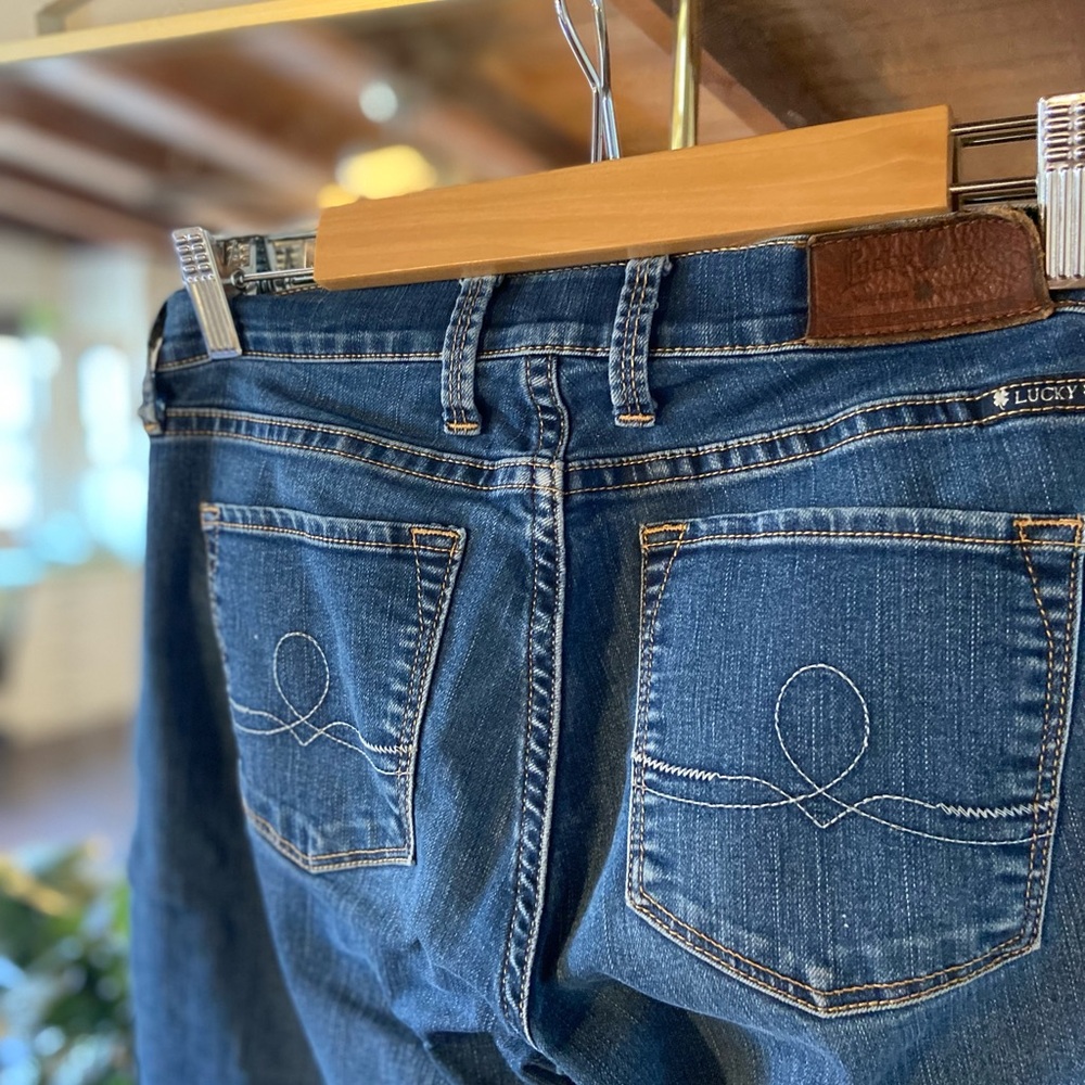 Lucky Brand Women's Straight Leg Blue Jeans - Picture 5 of 5